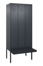 C+P Armoire vestiaire noir et blanc Classic Plus