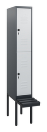 C+P Armoire vestiaire à deux niveaux Classic Plus