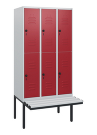 C+P Armoire vestiaire à deux niveaux Classic Plus