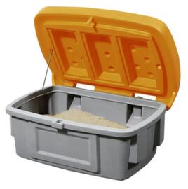 bac pour produits d'épandage en PE coloris gris