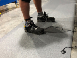 Kit de tapis de sol anti-fatigue ESD ELEKTRA en mousse de vinyle/nitrile