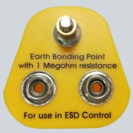 prise de terre ESD pour tapis antifatigue, jaune